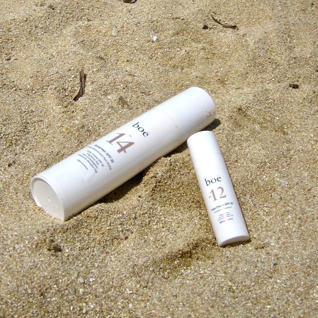 Boë's No.14 Sunscreen Body & No.12 Face Cream SPF 30